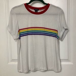 Rainbow Striped Tee